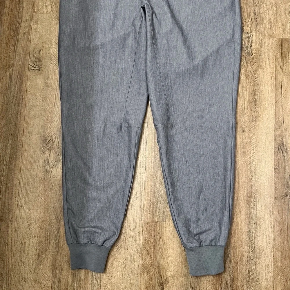 Tansen Jogger Scrub Pants Men's‎ Dark Gray with Green Drawstring Size Large